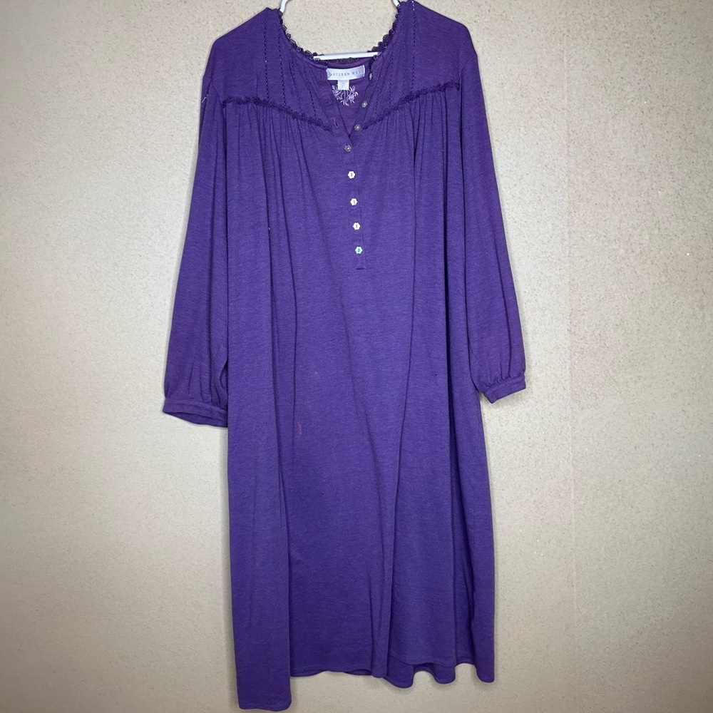 Eileen West Purple Night Gown
